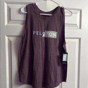 Peloton Purple Boxy Muscle Tee Relaxed Fit